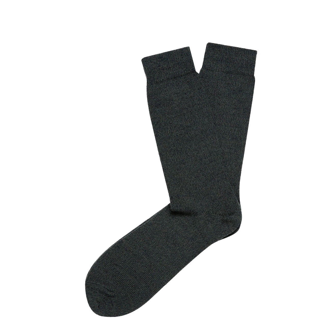 Sunspel Merino Wool Socks Dark Moss Twist Sunspel