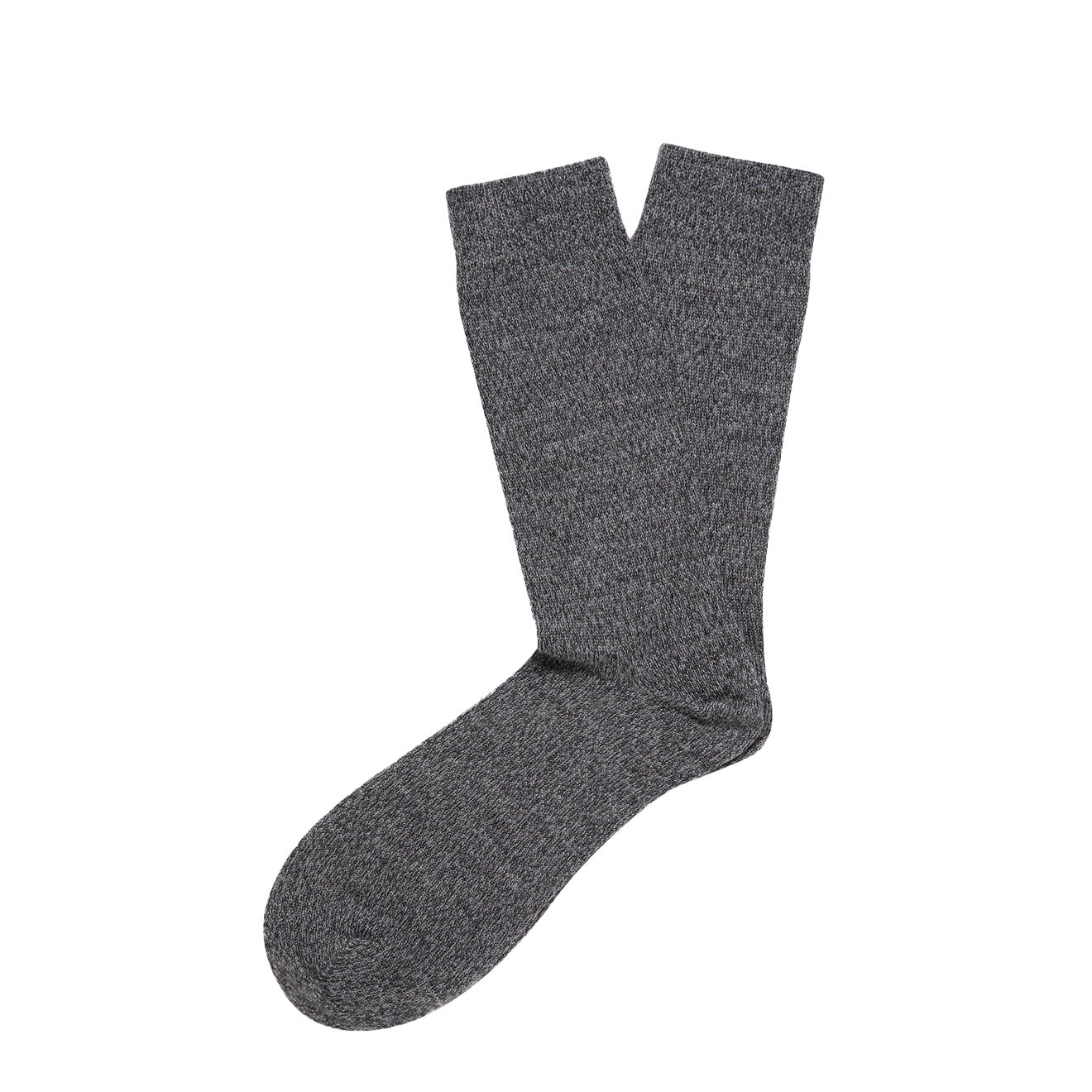 Sunspel Merino Wool Socks Grey Twist Sunspel