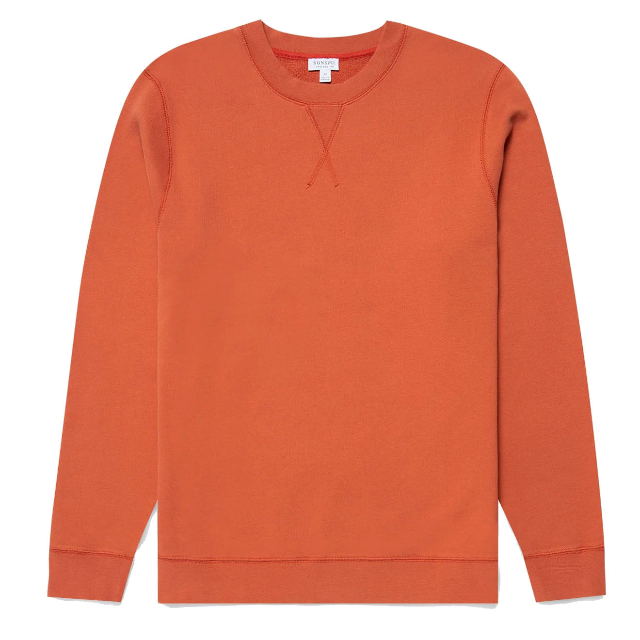 Sunspel Sweatshirt Burnt Sienna Sunspel