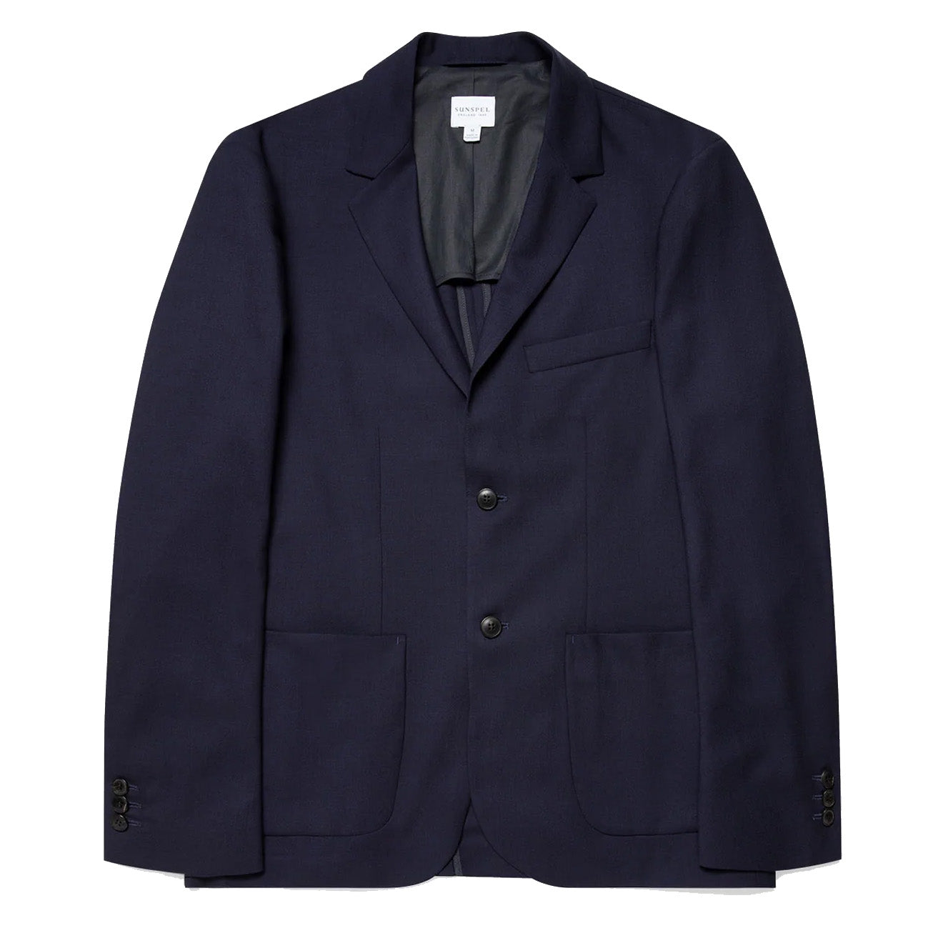 Sunspel Wool Blazer Navy Sunspel