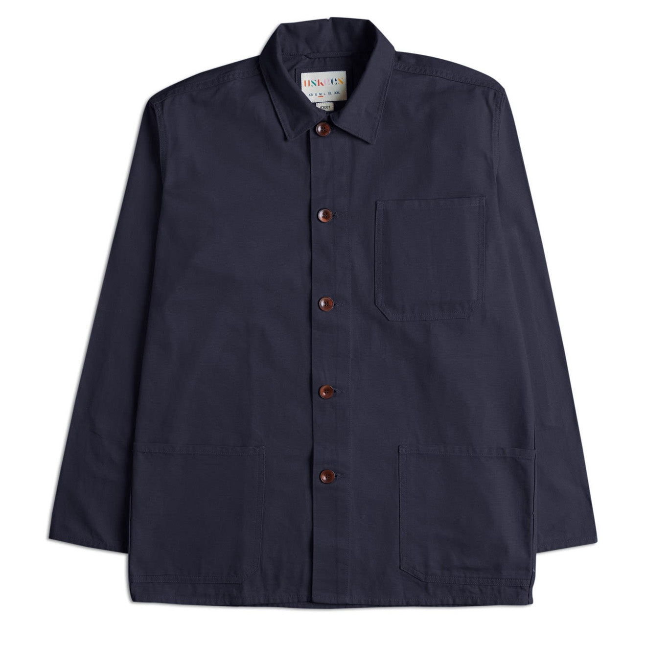 USKEES 3001 Buttoned Overshirt Midnight Blue Uskees