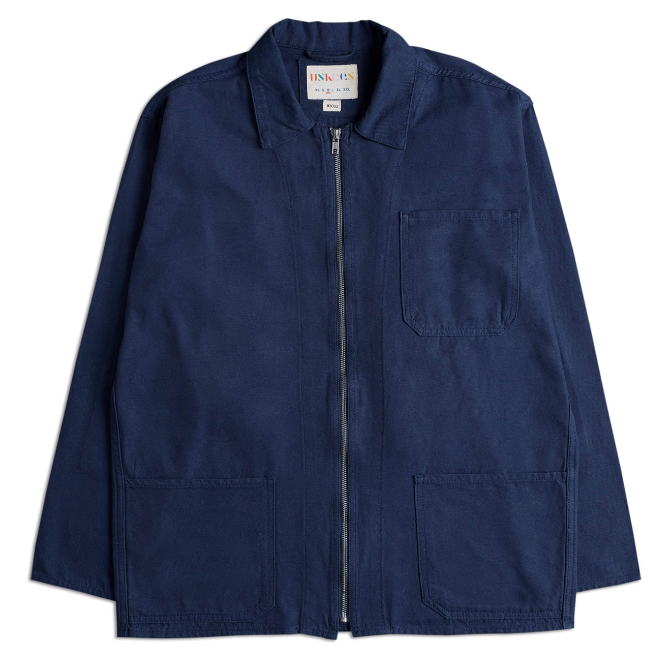 Uskees Zip Front Jacket Midnight Blue Uskees