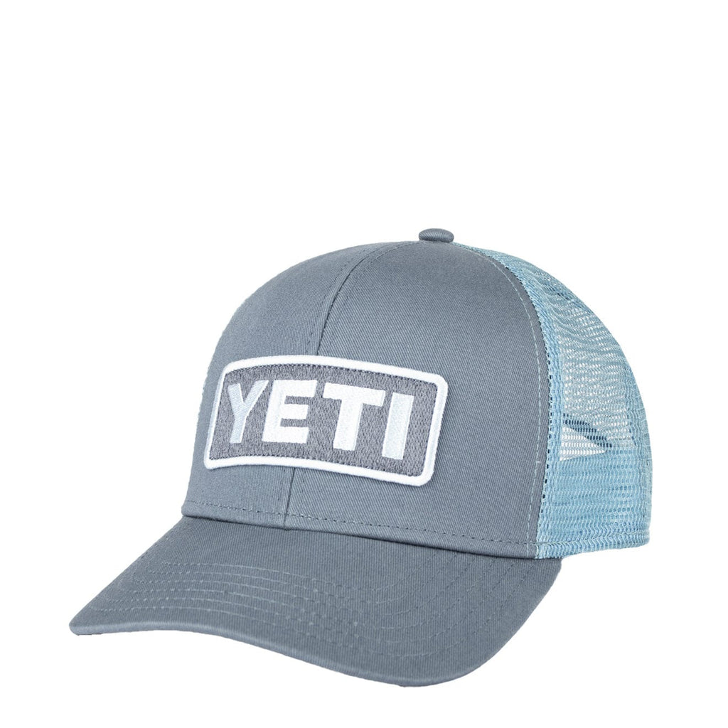 Yeti Rainbow Trout Logo Badge Trucker Hat Black