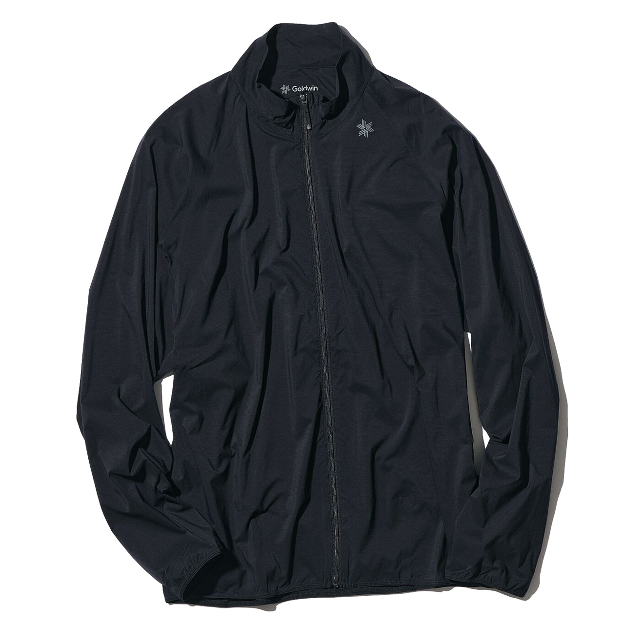 Goldwin Zip-Up Floating Wind Shell Jacket Black | Parasol Store