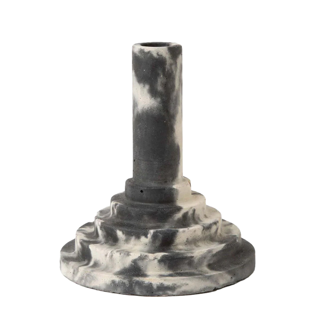 Smith And Goat Disco Stick Concrete Candle Holder Charcoal / White Smith And Goat