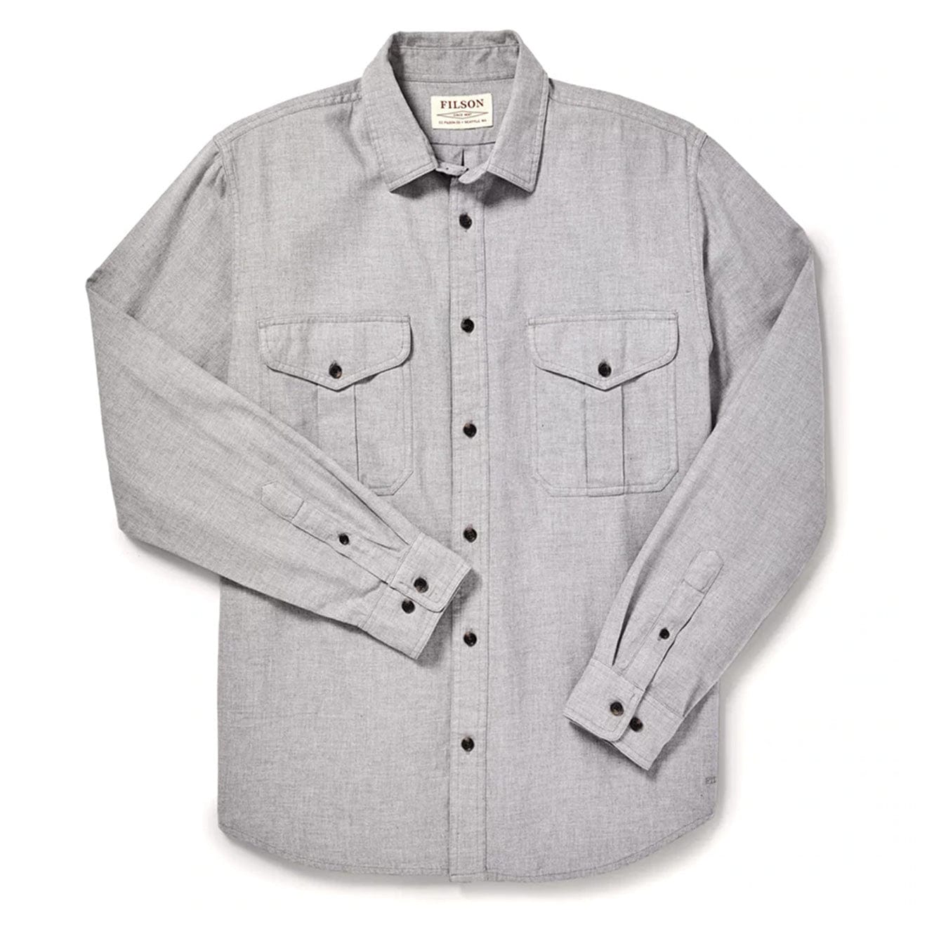 Filson Lightweight Alaskan Guide Shirt Heather Grey Filson